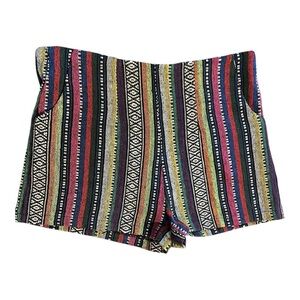 🟣Shrinking Violet Multicolor Woven Shorts Size Large